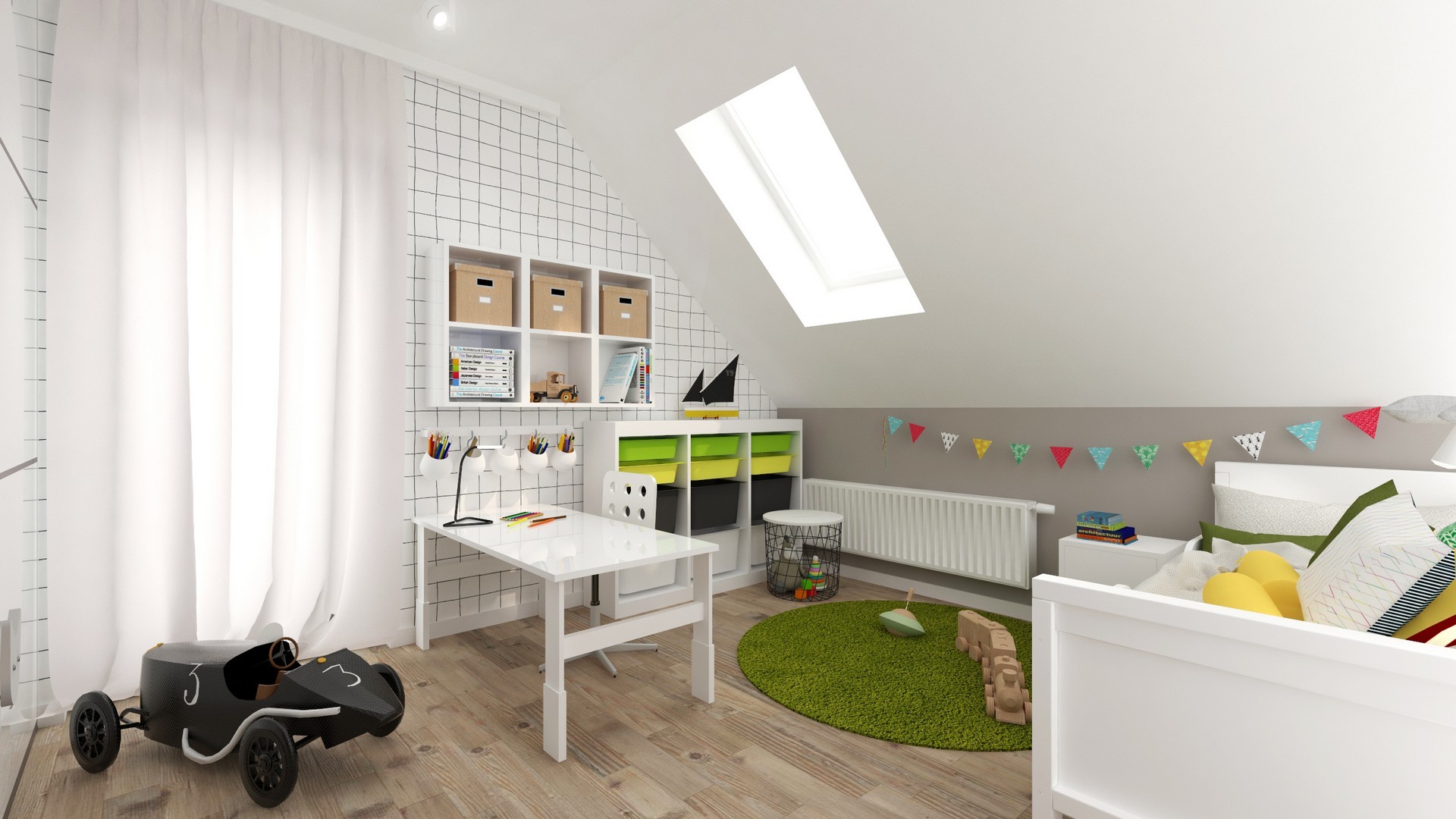 Tiuk Studio -pokój przedszkolaka pokój dziecko projektowanie wnętrz piekary śląskie I Orzech